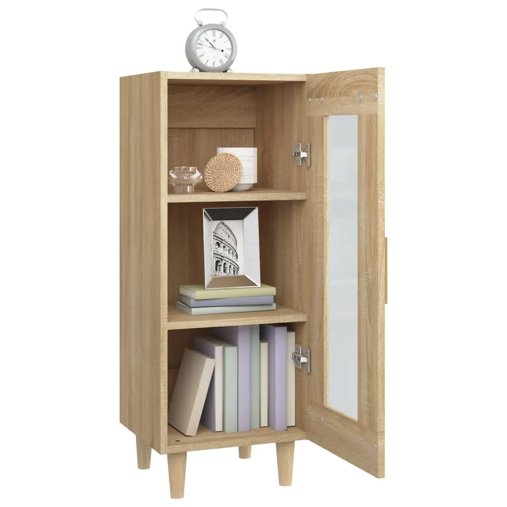 Credenza Rovere Sonoma 34,5x34x90 cm in Legno Multistrato cod mxl 19763