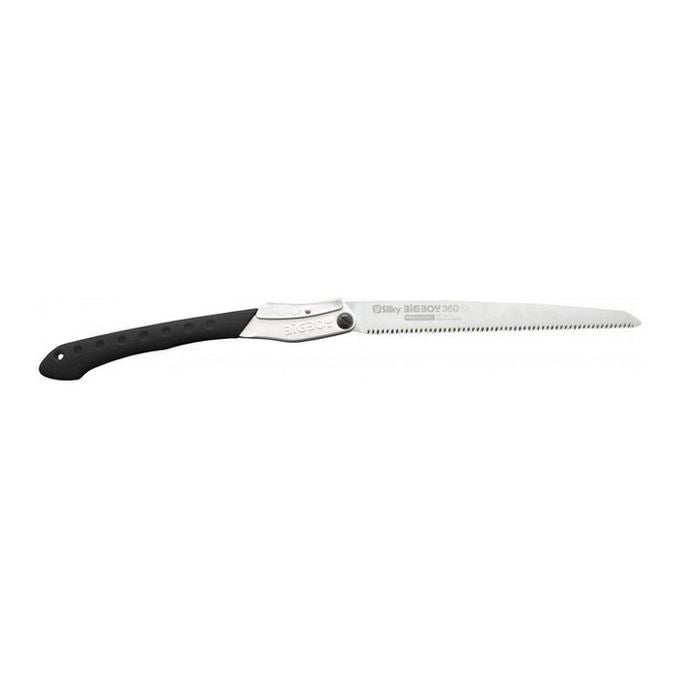 Silky 350-36 Bigboy Sega Pieghevole con Denti Medi Lama 360 mm Acciaio SK-4 Impugnatura Antiscivolo Custodia con Clip da Cintura colore Argento Nero