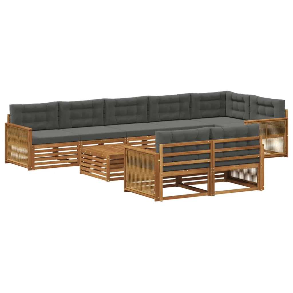 Set di divani da esterno 9 pz 3383540