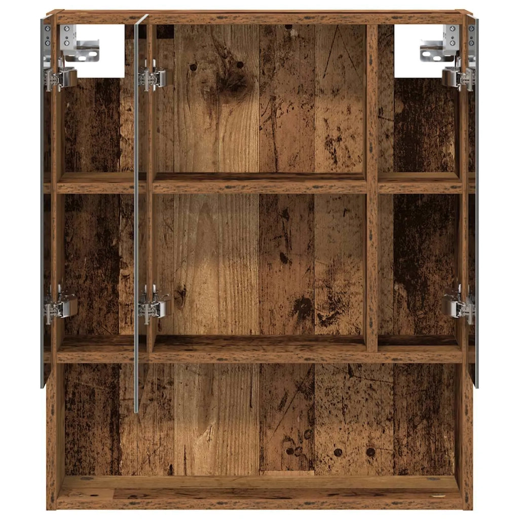 Mobiletto per specchio da bagno Legno vecchio 60 x 14.5 x 70 cm