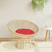 vidaXL Cuscino Rotondo Rosso Ø 60x11 cm in Tessuto Oxford
