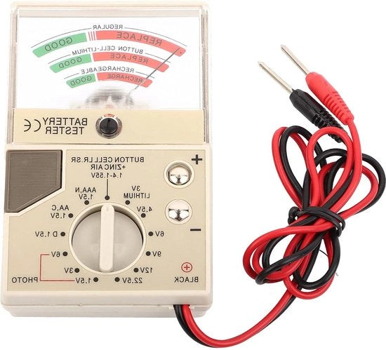 Tester universale per batterie - display digitale - durata della batteria - 9 V 15 V - batterie al knoop.