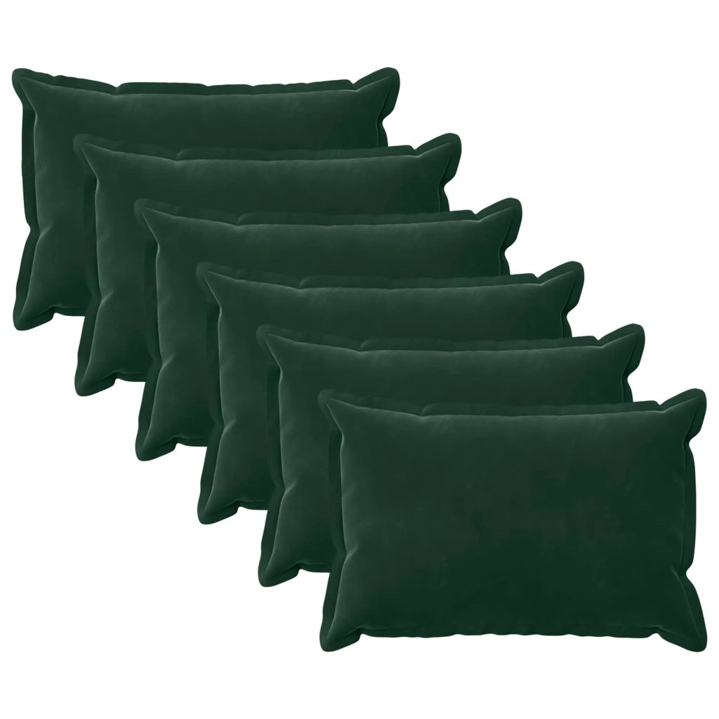 Cuscino con cuscino HOUTEN 6 pz Verde Scuro Velluto 933229