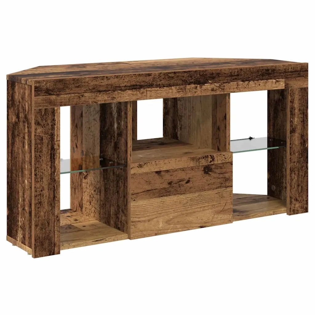 Mobile TV LED Angolare Legno vecchio 100 x 40 x 50 cm 889803