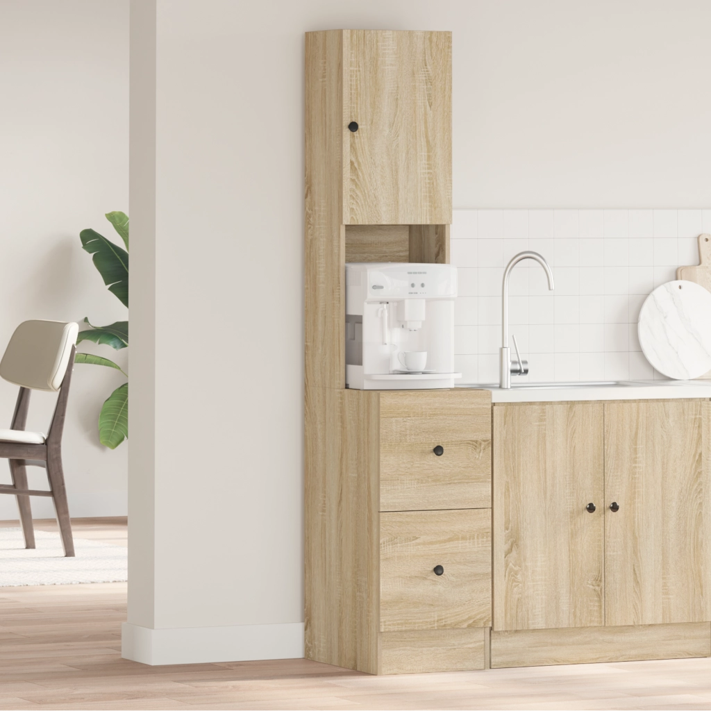 Armadio da Cucina Rovere Sonoma 35x50x180 cm Legno Ingegnerizzato
