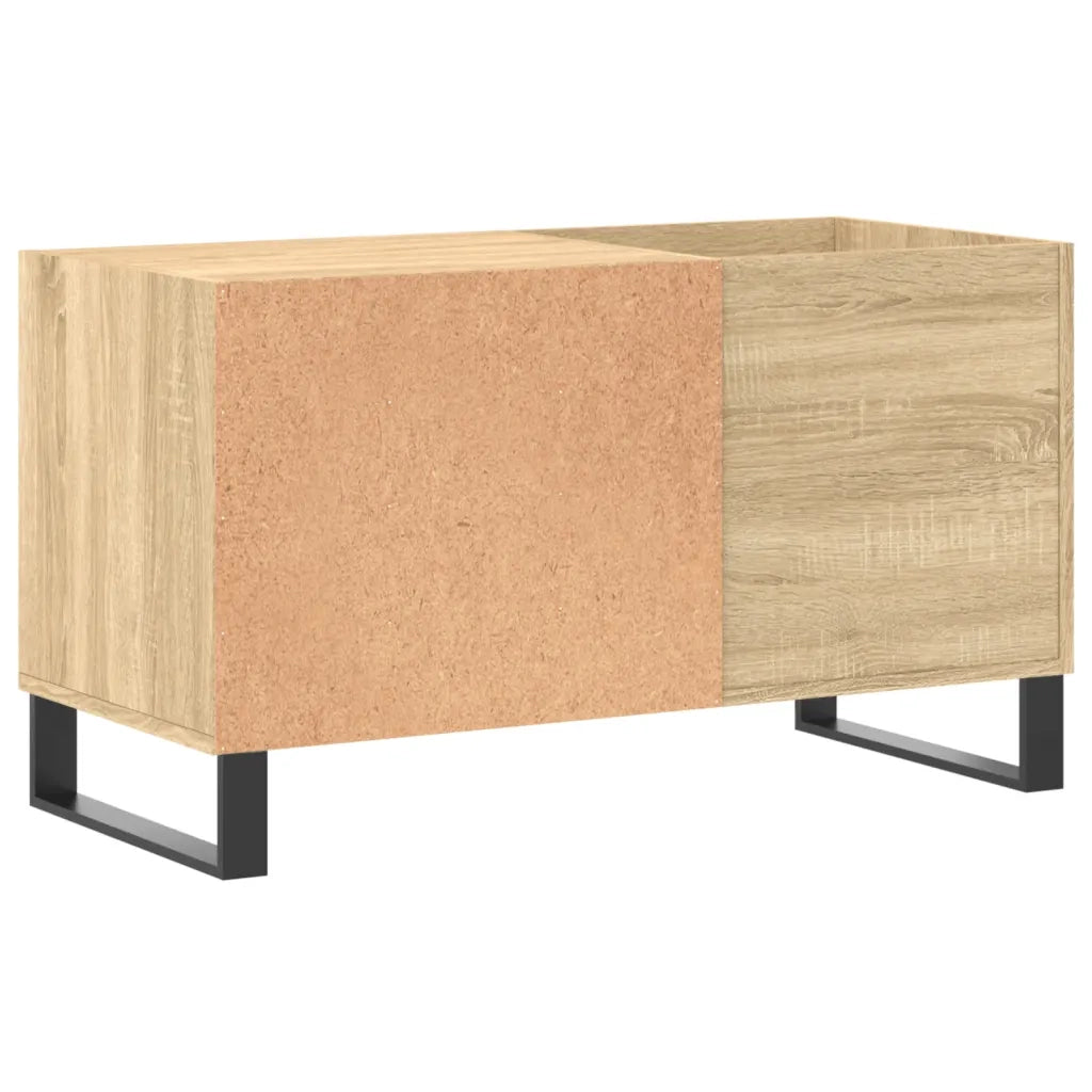 vidaXL Mobile Porta Dischi Rovere Sonoma 85x38x48 cm Legno Multistrato