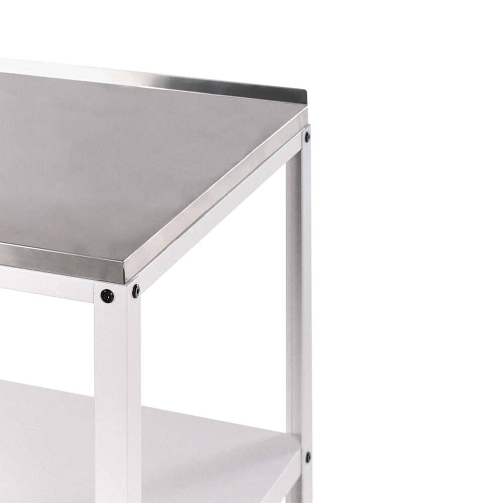 Set di cucina da esterno 2 elementi in acciaio inox bianco 2 isole da cucina lavello a leva cucina da esterno