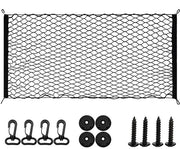 Retrattile per auto 110x60 cm - Aanhangernet - Nettas - Opbergnet - Bagagenet Auto - Materiale Polypropileen - Cestino per bagagliaio