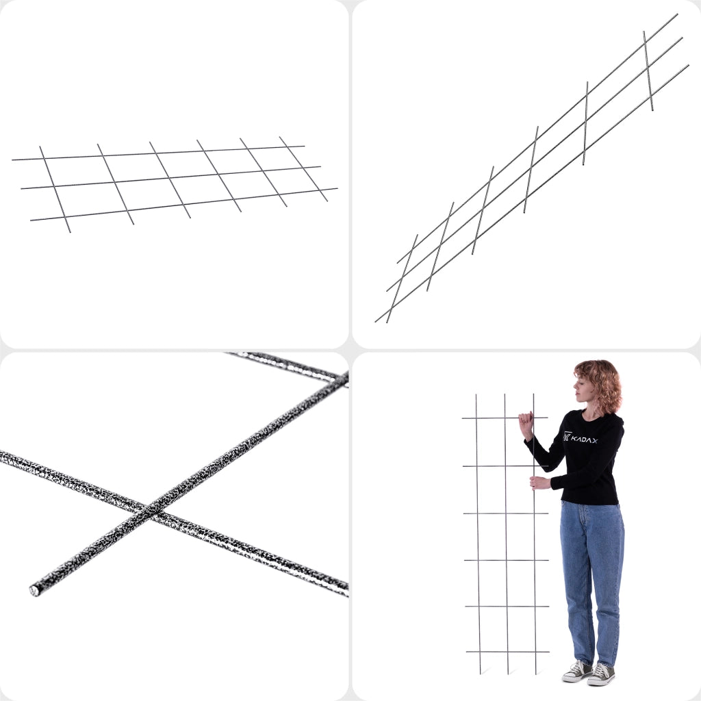 Traliccio da giardino in metallo KADAX per piante, fiori, scala per rampicanti, 45x150 cm, robusto