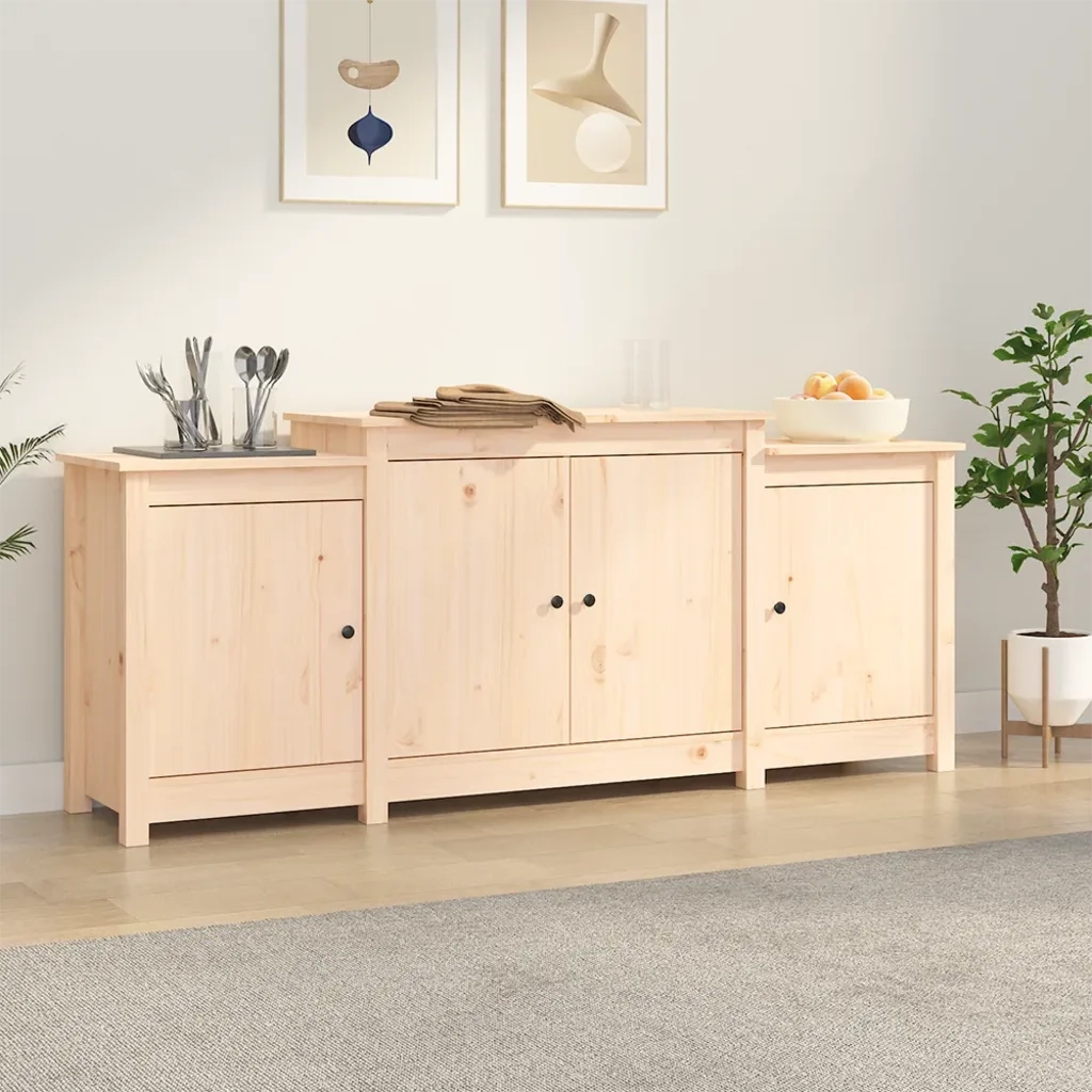 Credenza 164x37x68 cm in Legno Massello di Pino