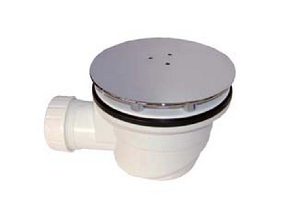 1pz piletta sifonata piatto doccia piattello liscio cromato 1" 1/2 foro cod:ferx.fer243742