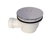 1pz piletta sifonata piatto doccia piattello liscio cromato 1" 1/2 foro cod:ferx.fer243742