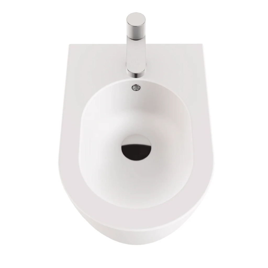 Bidet Sospeso Azzurra Ceramica "Comoda" Bianco Lucido