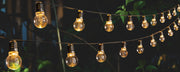 Catena Luminosa Solare Decorativa - 4 Metri con 20 Lampadine in Vetro