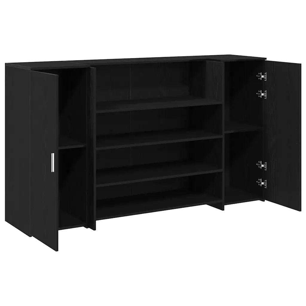 Scrivania per Reception Rovere Nero 180x50x103,5 cm in Legno di Argilla 3324170
