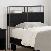 vidaXL Testata contenitore Rovere nero 80 cm Legno multistrato