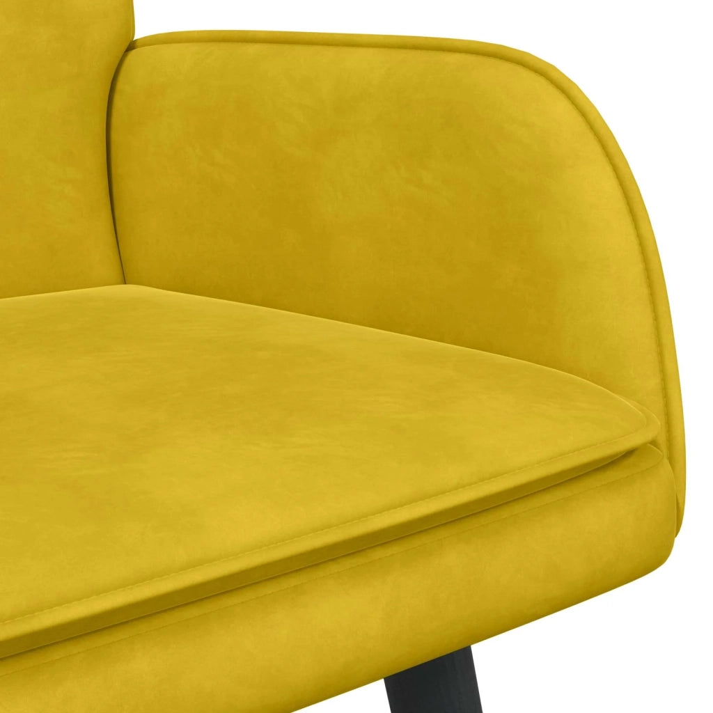 Sofa a Due Posti Giallo 115 x 61 x 87 cm Velluto 42028919