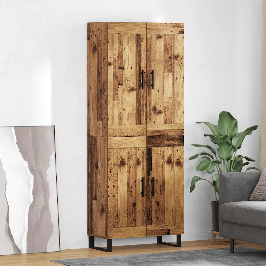 Credenza-Buffet-Armadio da cucina Legno vecchio 69,5 x 34 x 180 cm Legno multistrato 175925