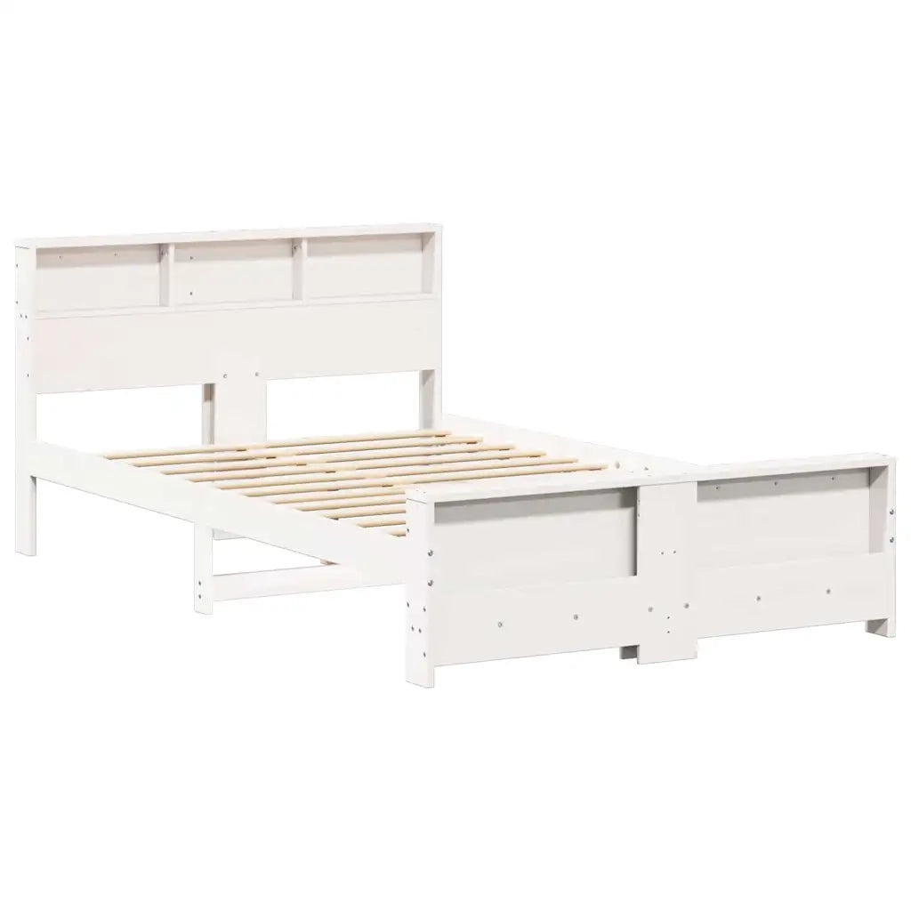 Struttura del letto Bianco 140 x 190 cm Legno multistrato