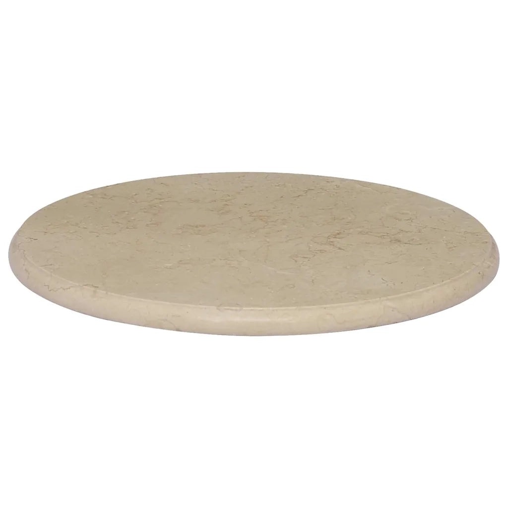 Piano per Tavolo | Superficie Tavolo | Piano Scrivania Crema ?50x2,5 cm in Marmo
