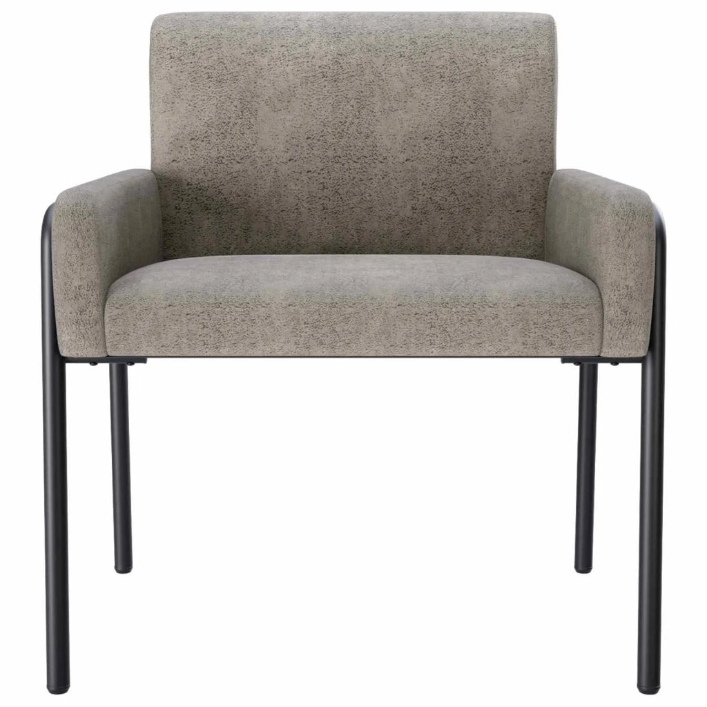 Sedia d'accento Grigio Chiaro Pelle Scamosciata Sintetica 42044856