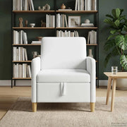 Divano con Storage Bianco 72 x 78 x 87 cm Poliestere 42036874