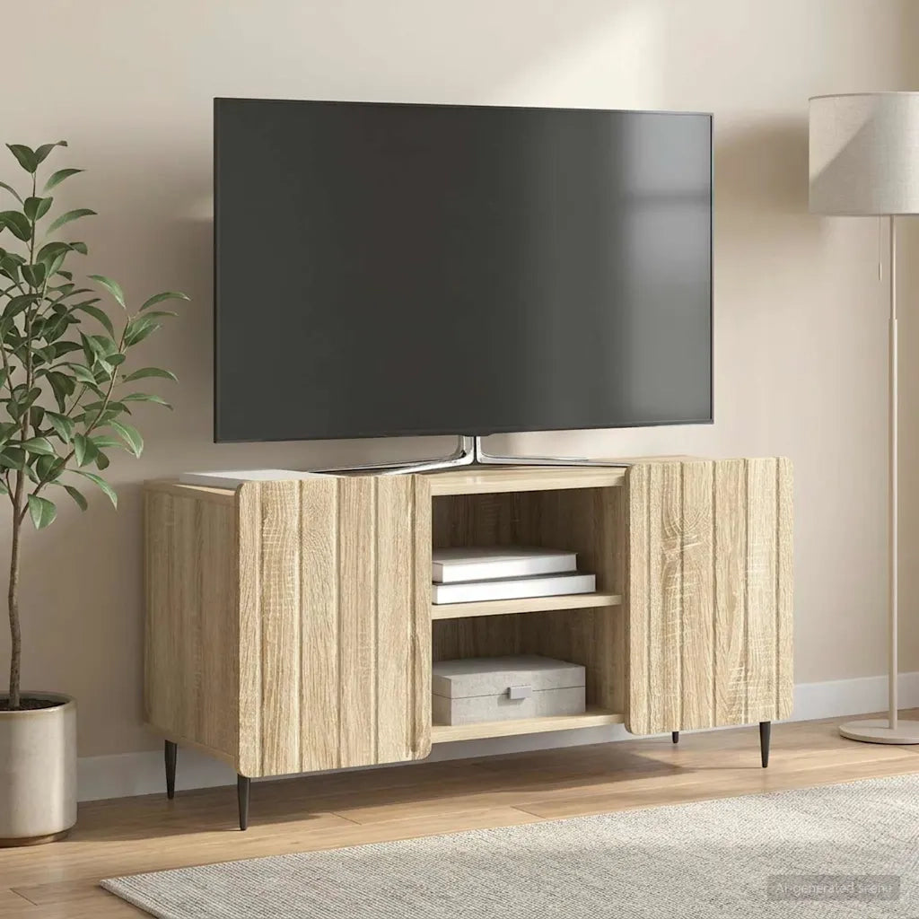 Mobile TV Rovere Sonoma 102 x 34,5 x 52 cm Legno ingegnerizzato 894467