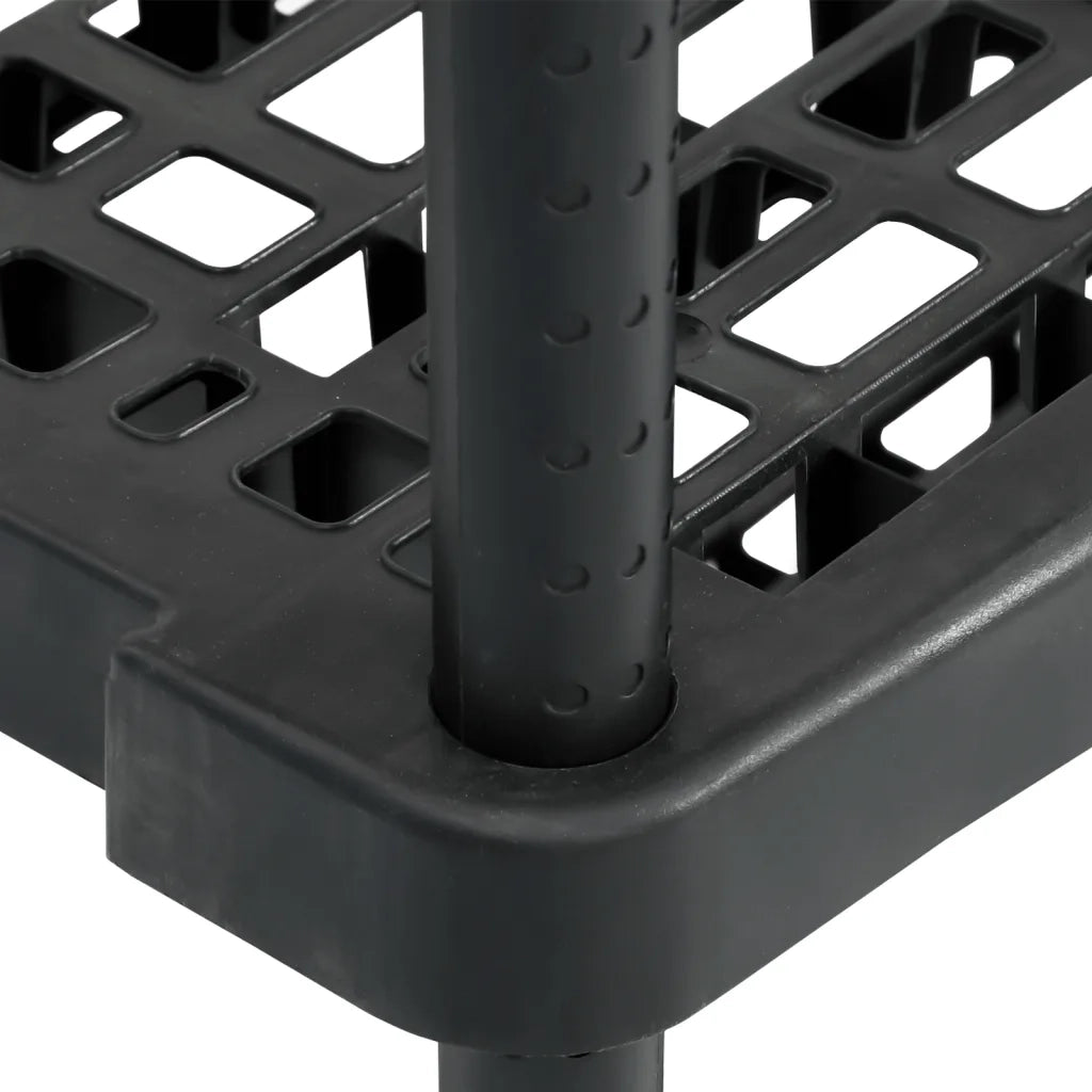 Scaffale a 5 Ripiani Nero 93,5x45,5x194,5 cm in PP CFW3088594