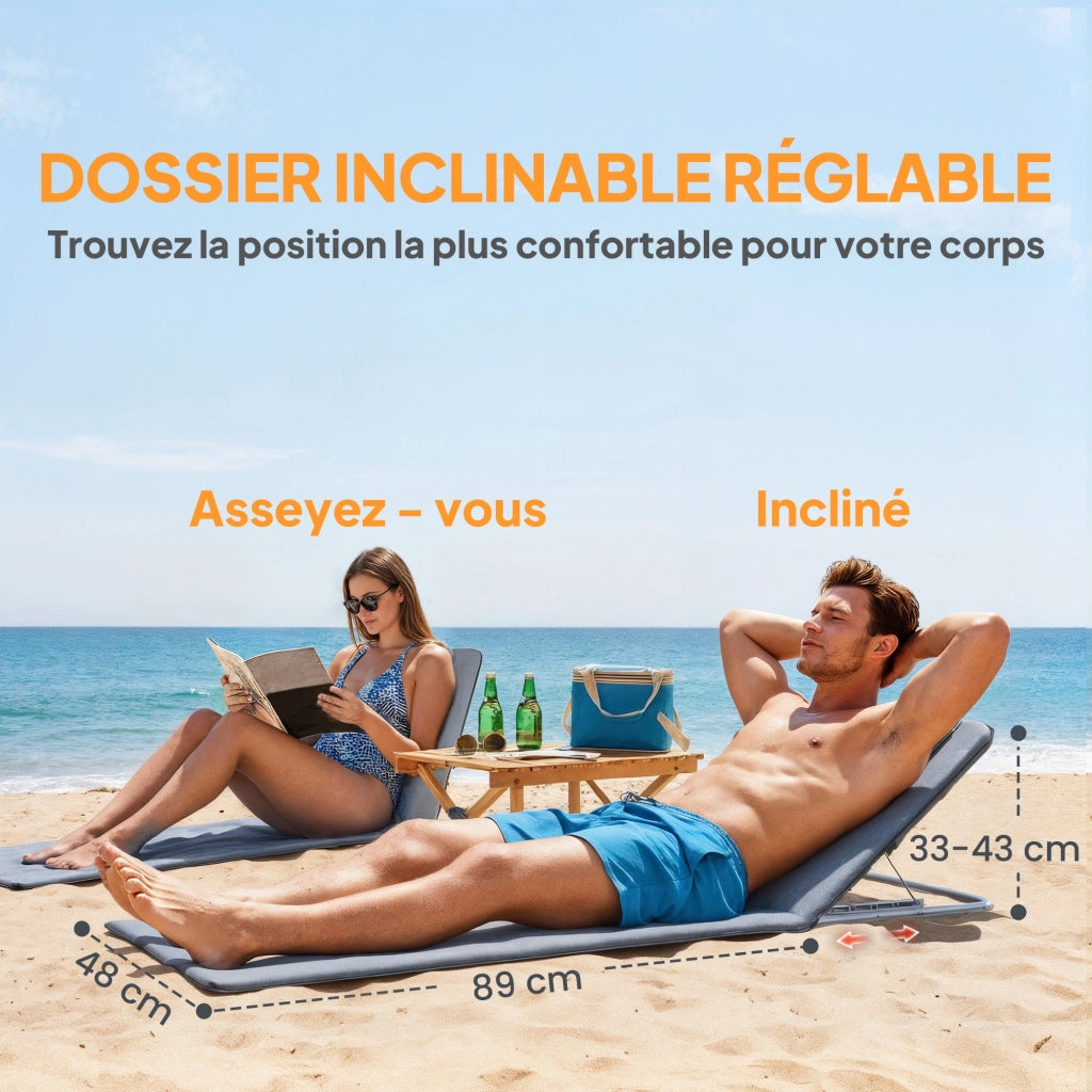 Tappeti da Playa 2 Pezzi ¨C zephmum ¨C Grigio Poliestere