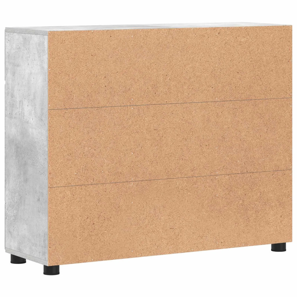 Credenza FLORIN 88,5 x 30,5 x 73 cm Grigio cemento 880314