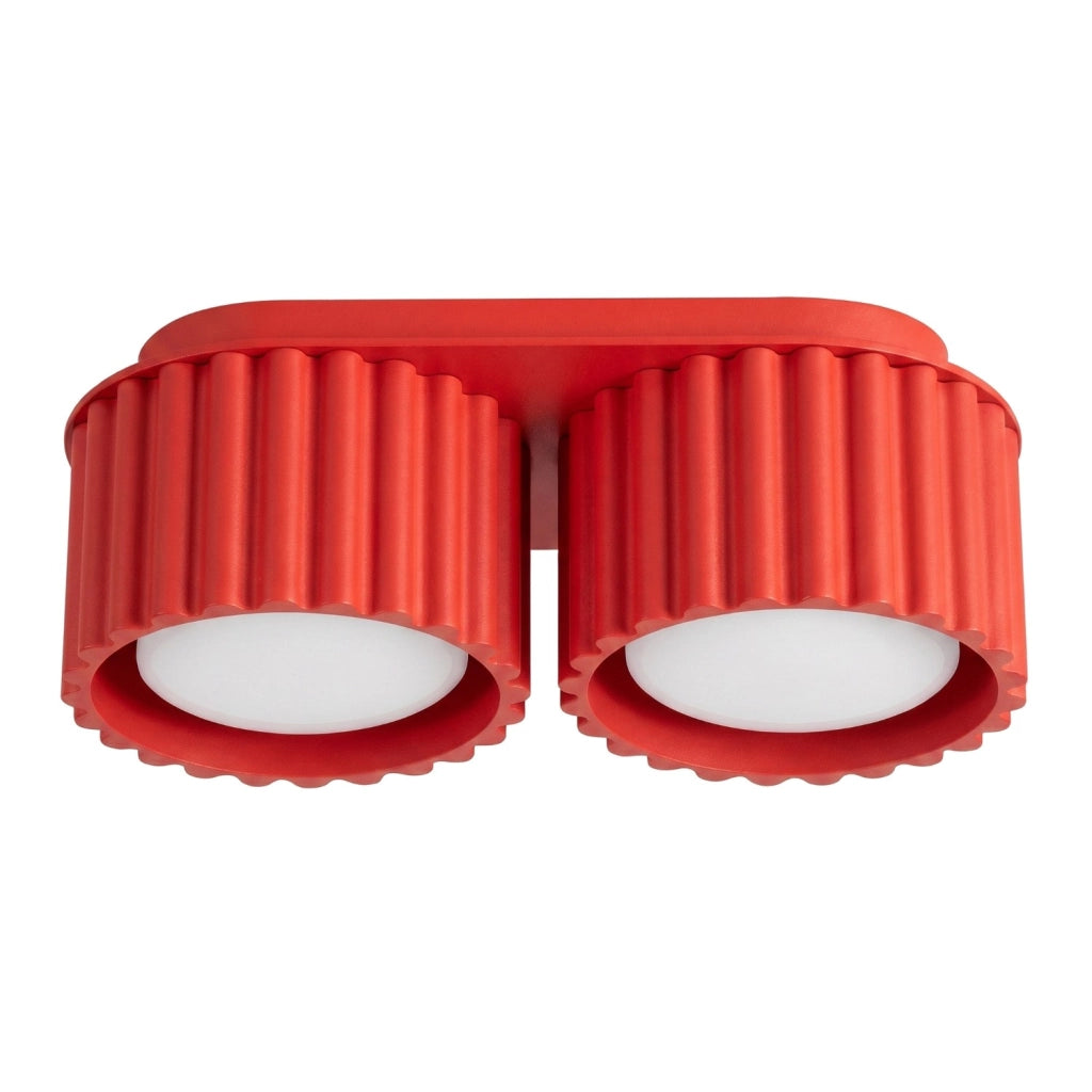 Plafoniera AURA 2 rosso Gx53
