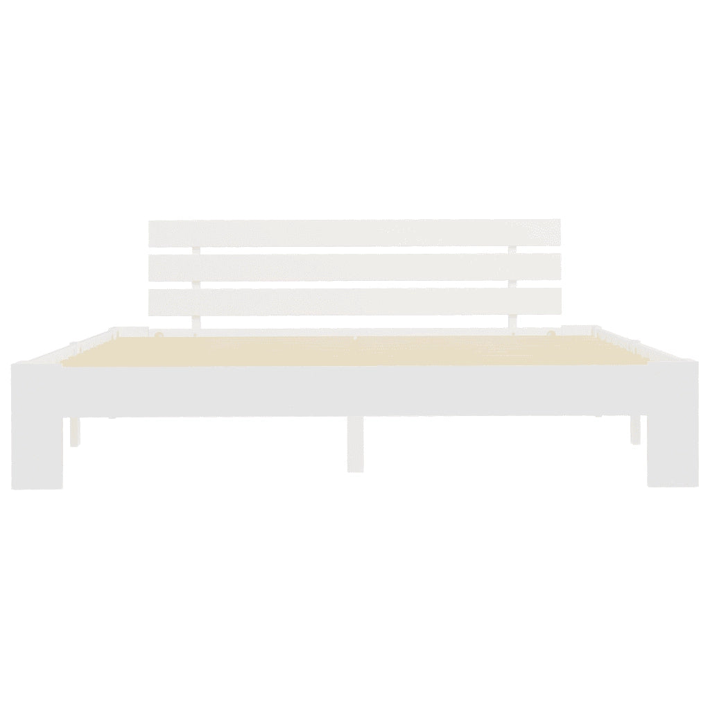 Giroletto Bianco in Legno Massello di Pino 160x200 cm cod mxl 64447