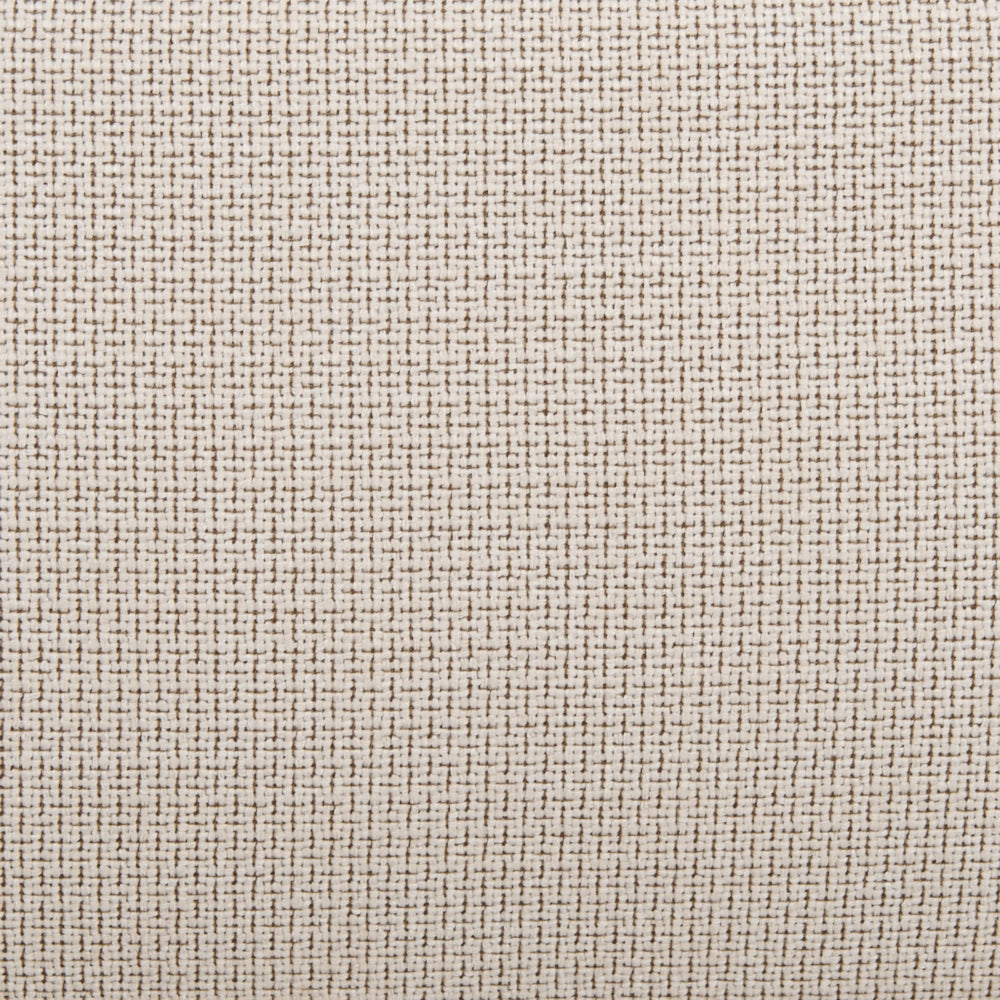 Letto matrimoniale tessuto beige con base a doghe e testiera imbottita 180x200 cm stile classico camera da letto