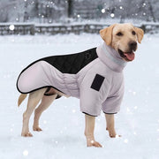 Giubbotto impermeabile per cani, giacca calda per il freddo invernale, giacca impermeabile e riflettente con cappuccio alto e chiusura a zip impermeabile e resistente, per cani di taglia media-grande (5XL)