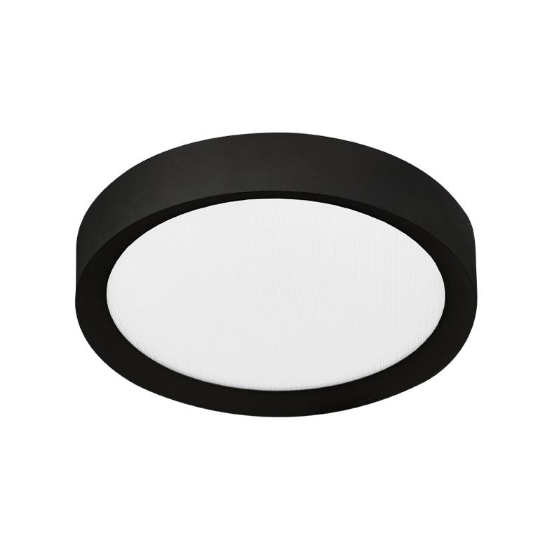 PLATE – Plafoniera LED da Soffitto 30W IP54 CRI90, CCT Switch 2700-3000-4000K, Struttura in Alluminio Nero - Rossini Illuminazione