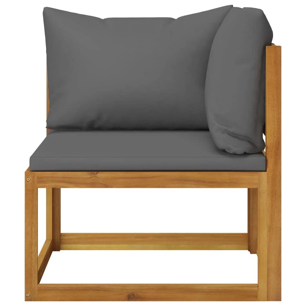 Set di mobili da giardino mobili da esterno 5 pezzi con cuscini legno massello di acacia 02_0016289
