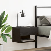 Comodino da parete  in legno ingegnerizzato nero