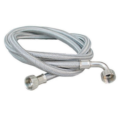 TUBO CARICO LAVATRICE INOX CON CURVA- mt. 1,00- DH- pezzi 1