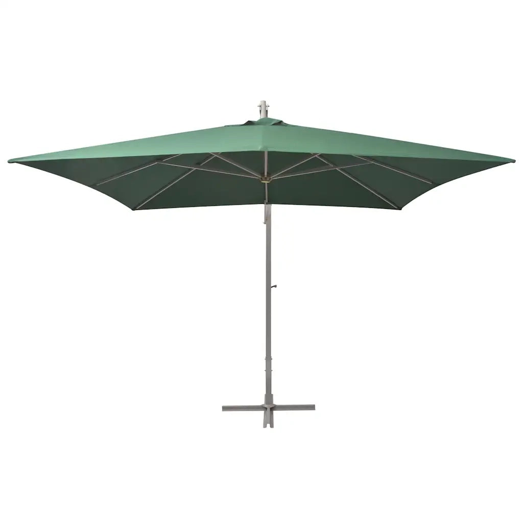 Ombrello | Parasolne Pensile 300x300 cm Verde Palo in Alluminio
