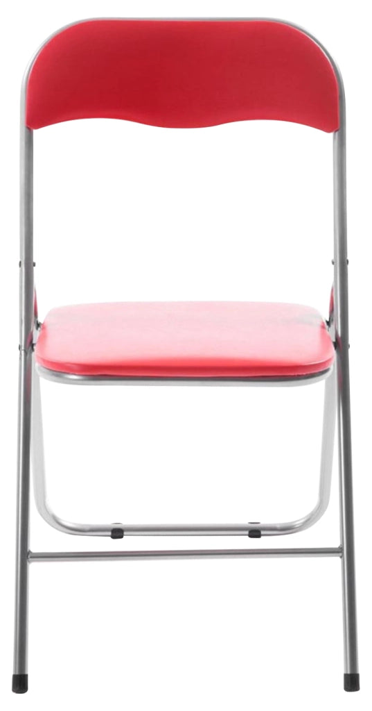 Set 2 sedie pieghevoli Felix Rosso/argento