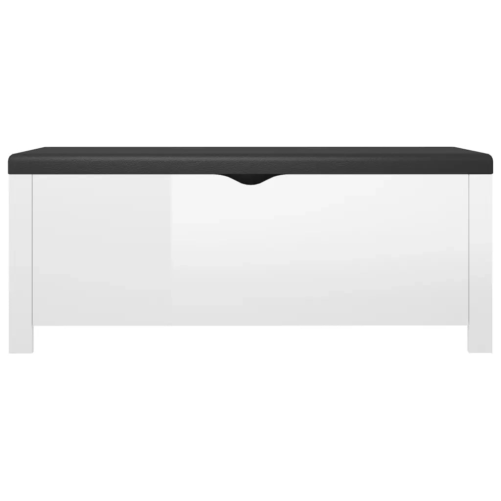 Contenitore con Cuscino Bianco Lucido 105x40x45cm Multistrato CFW4150715