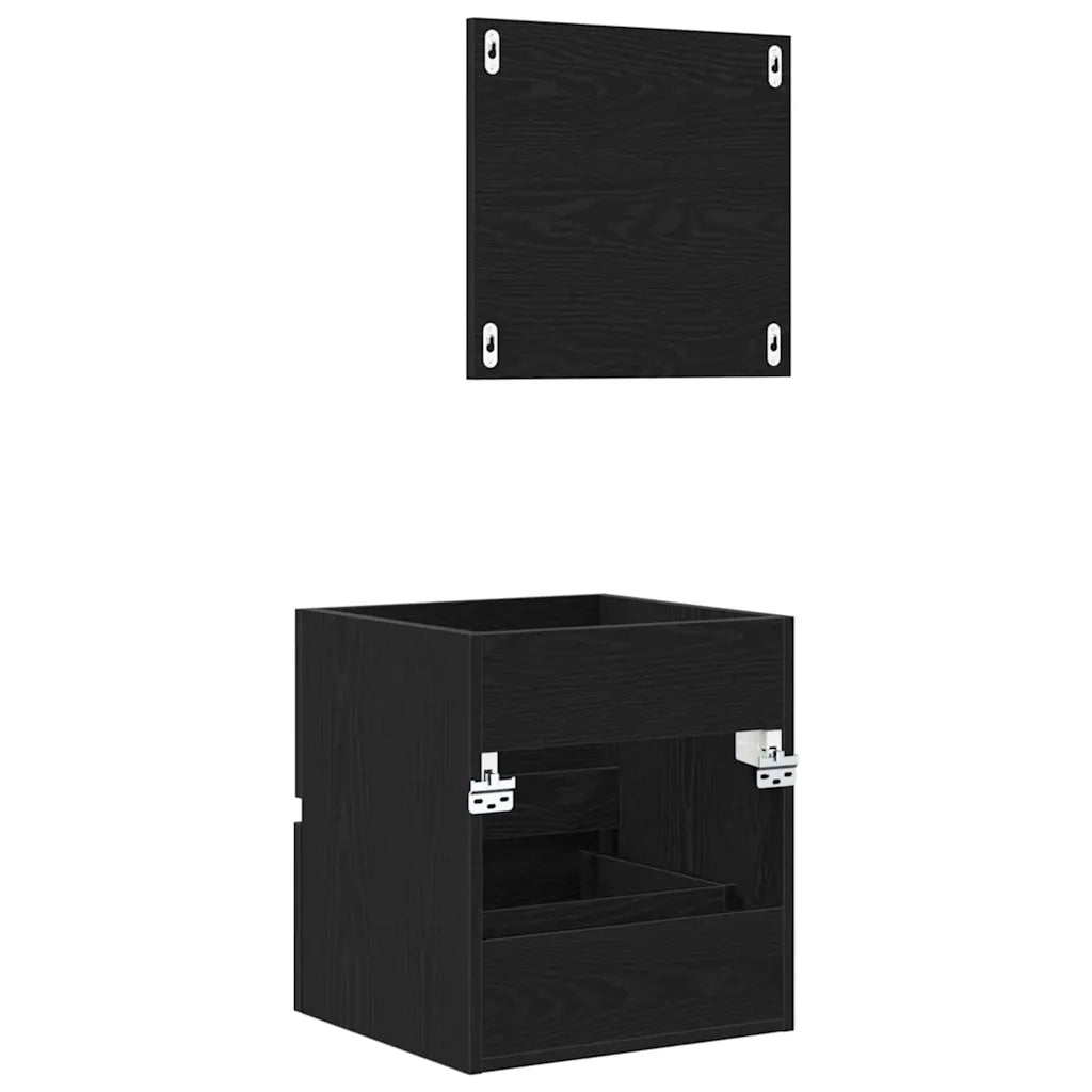 Mobile da Bagno Rovere Nero 41 x 38,5 x 45 cm Legno multistrato 875702