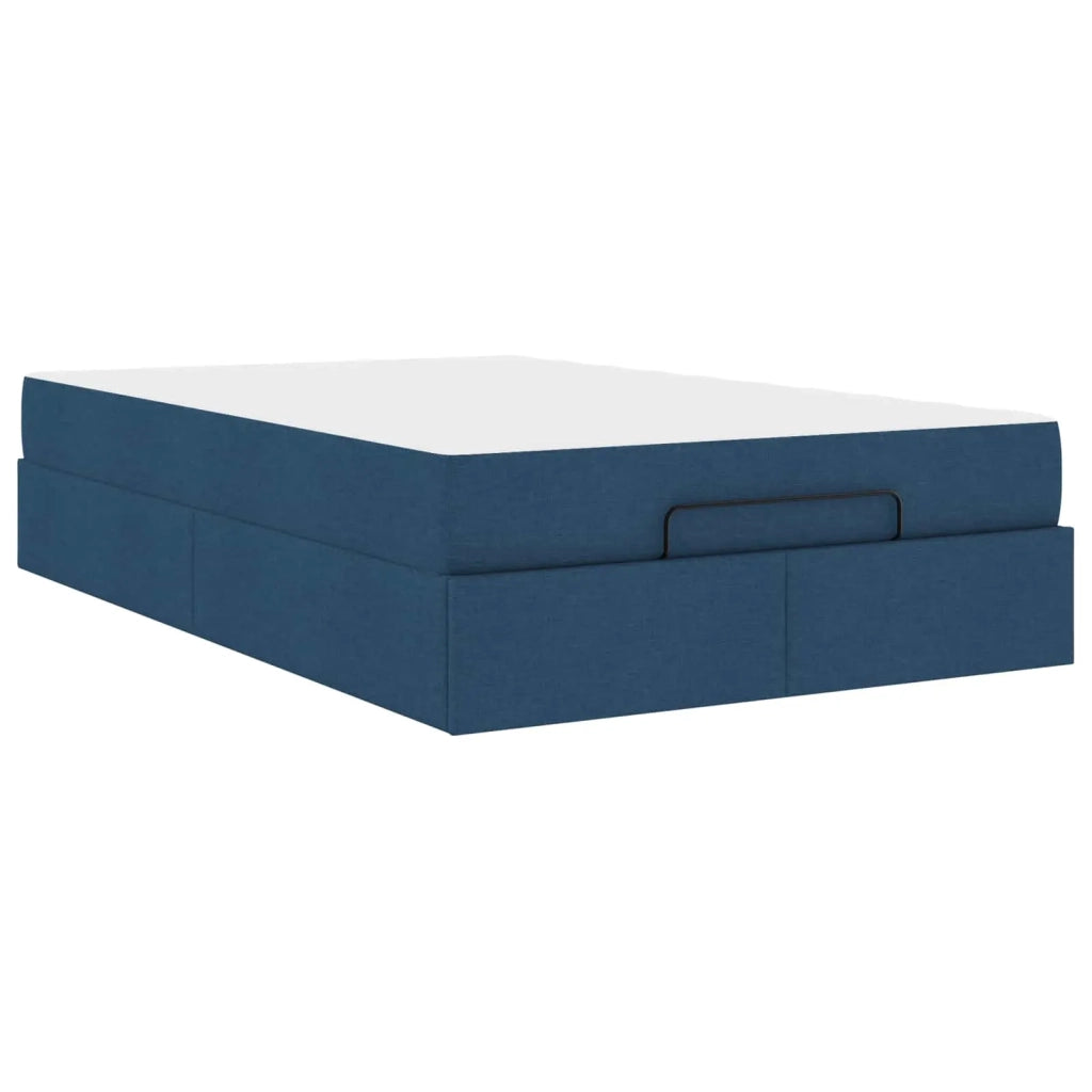 Struttura letto con materasso 2 pcs Blu Tessuto 3399479