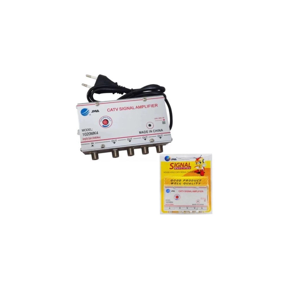 Trade Shop - Amplificatore Sdoppiatore Segnale Tv Video Segnale Antenna In-out Da 1 A 4 Catv -