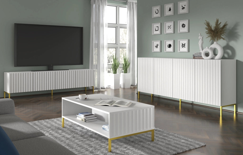 MOBILE WAVE PORTA TV 200 2D2S BIANCO OPACO