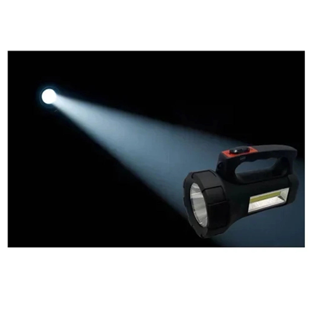 Trade Shop - Torcia Faretto Portatile A Led Ricaricabile Proiettore Digitale Multifunzione 15w Q-led15 -