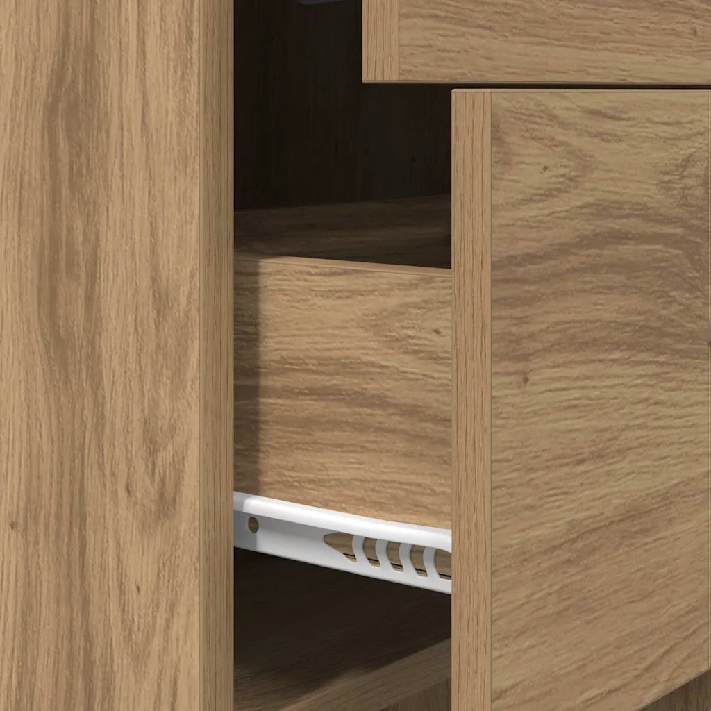 vidaXL Armadio per Libri rovere artigianale 40 x 35 x 180 cm