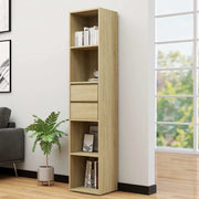 Libreria-Scaffale per Libri-Mobile di Stoccaggio Rovere Sonoma 36x30x171 cm in Legno Multistrato