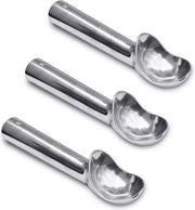 Spatola per ghiaccio in alluminio da 2 oz con impugnatura termoconduttiva - rivestimento antiscivolo - facile da usare - 3 pezzi