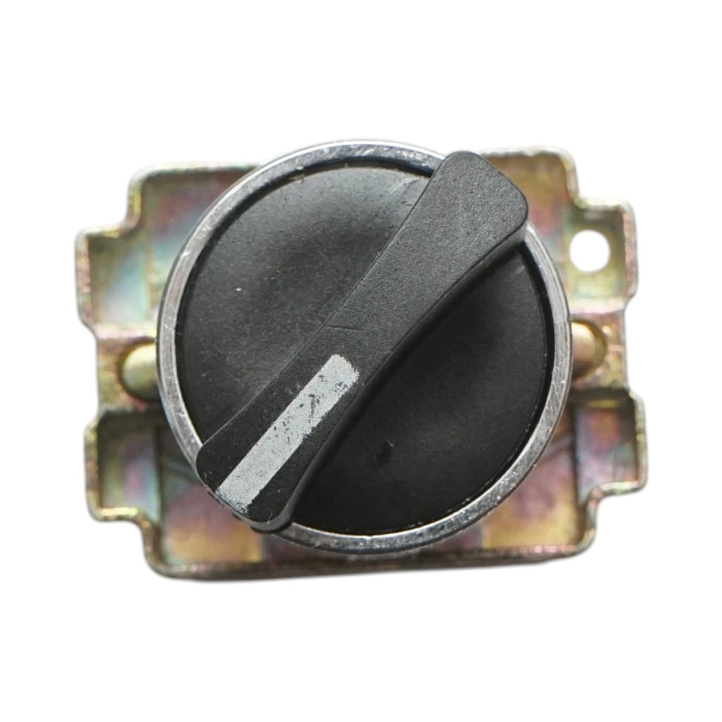 Selettore a 2 posizioni nero con blocco 1NO+1NC, 400V/10A, LAY5-BD25C Breckner Germany